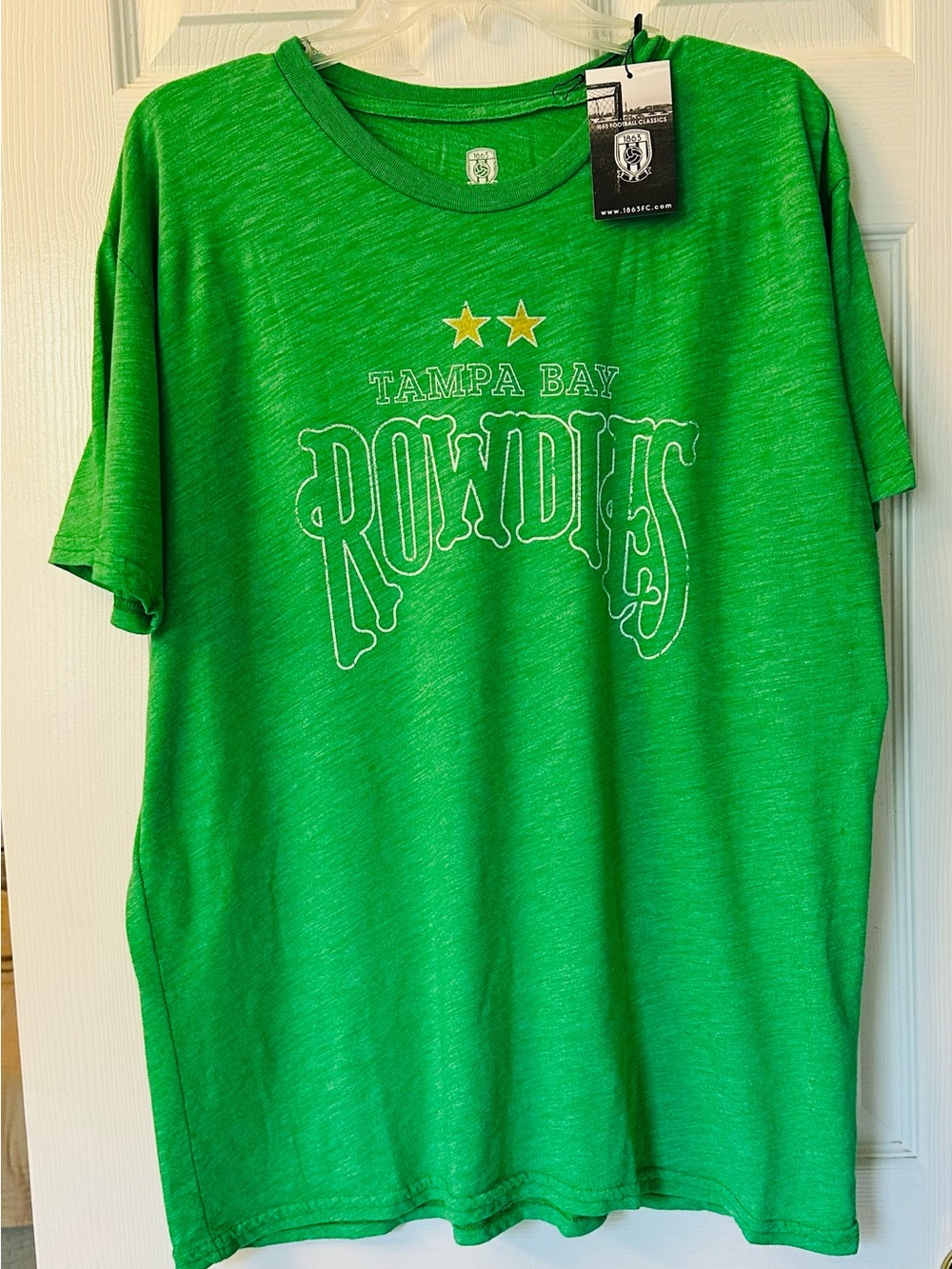 NWT Tampa Bay Rowdies Men’s Green Logo T‑Shirt